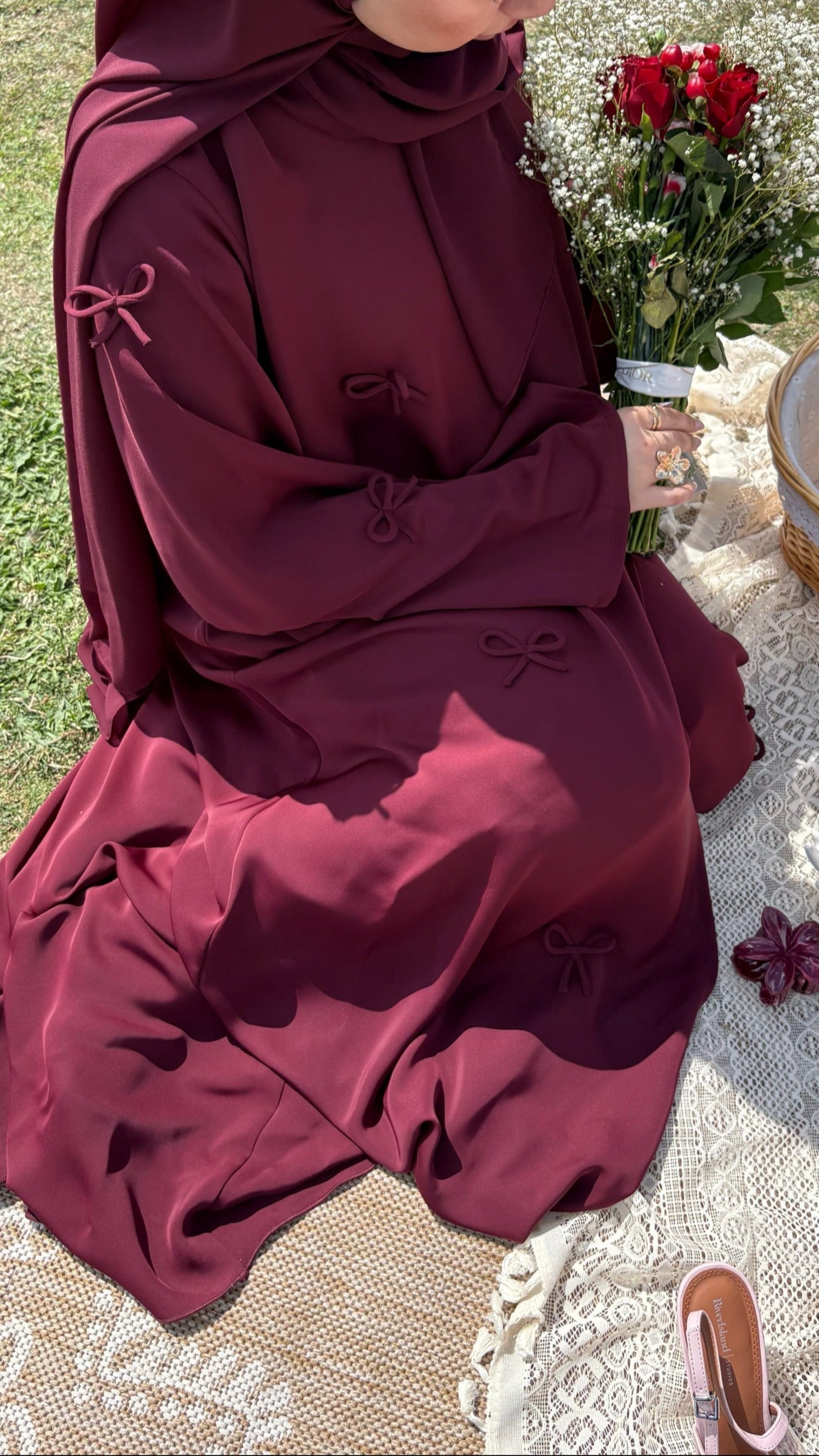 The Bow Edit - Burgundy